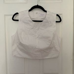 Everlane white structured crop top